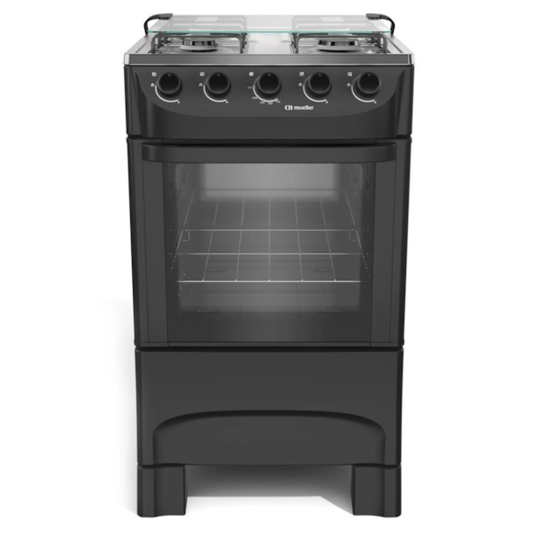 Fogao Mueller com Mesa de Inox 4 Bocas com Acendimento Manual MFI4BA Preto Fosco-cd2d49e7-7245-4122-99ec-4b9b450b6a4f