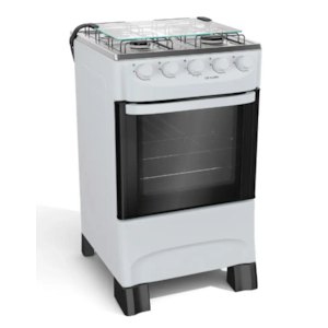 Fogao Mueller com Mesa de Inox 4 Bocas MFI4BA Branco