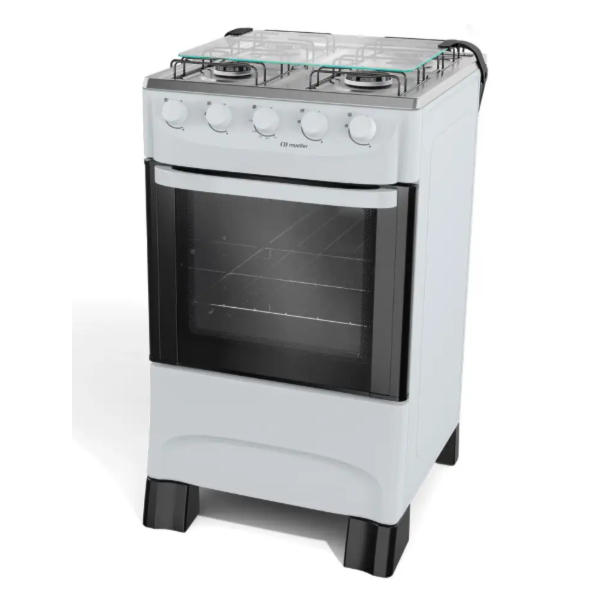 Fogao Mueller com Mesa de Inox 4 Bocas MFI4BA Branco-794b567d-2199-4049-be99-03ed4fc53f30