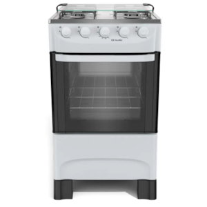 Fogao Mueller com Mesa de Inox 4 Bocas MFI4BA Branco