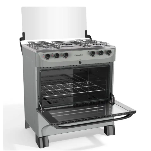 Fogao Mueller com Mesa de Inox 5 Bocas com Acendimento Automatico MFI5BB Titanio-900fe09f-7396-44c9-bc97-14deacca867c