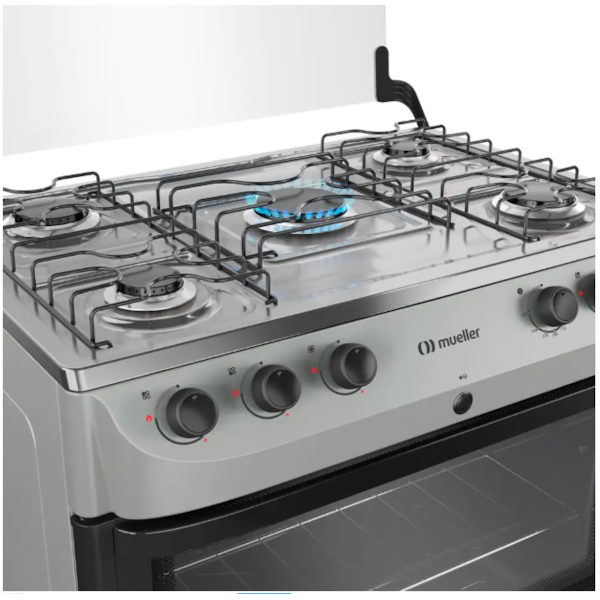 Fogao Mueller com Mesa de Inox 5 Bocas com Acendimento Automatico MFI5BB Titanio-4e256309-a694-46e5-be52-0e0295d75a43