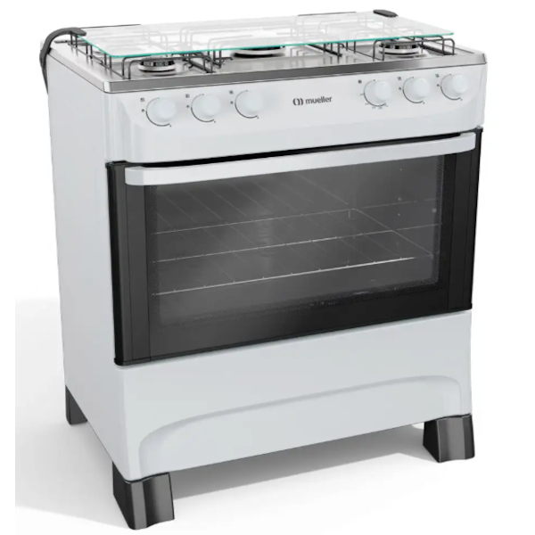 Fogao Mueller com Mesa de Inox 5 Bocas com Acendimento Manual MFI5BA Branco-b155afcf-1677-4a6b-9137-0f04bdf80b5b