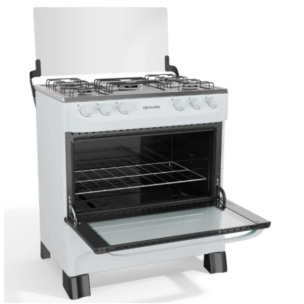 Fogao Mueller com Mesa de Inox 5 Bocas com Acendimento Manual MFI5BA Branco-c55ef2c4-5641-487f-8b72-1a3791acfbb4