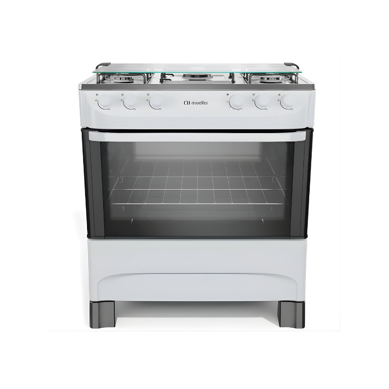 Fogao Mueller com Mesa de Inox 5 Bocas com Acendimento Manual MFI5BA Branco-28248564-a9cf-4094-a1e1-b7b04598f14b
