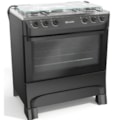 Fogao Mueller com Mesa de Inox 5 Bocas com Acendimento Manual MFI5BA Preto Fosco-b5a22b85-eb67-40dd-b6dc-471a90137d78
