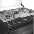 Fogao Mueller com Mesa de Inox 5 Bocas com Acendimento Manual MFI5BA Preto Fosco-c1674ecb-5c15-4844-89f0-70752cd35679