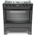 Fogao Mueller com Mesa de Inox 5 Bocas com Acendimento Manual MFI5BA Preto Fosco-bc3ad2b5-ce04-4290-a5ed-23cb48c4967d