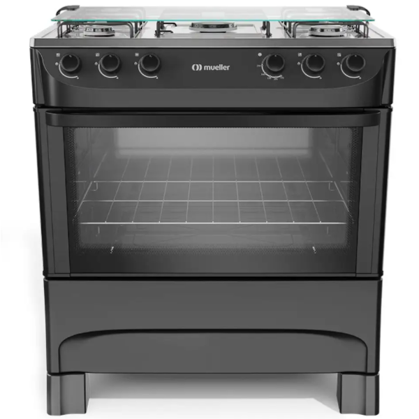 Fogao Mueller com Mesa de Inox 5 Bocas com Acendimento Manual MFI5BA Preto Fosco-12ddc705-c4ad-47b1-b971-a7effbd56aa4
