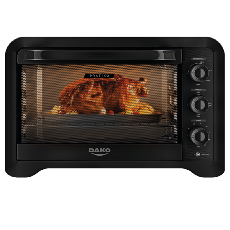 Forno Eletrico Atlas Dako Pratiko 50 Litros 127V Preto-d3ee9737-0d6e-4255-9436-d991a35b21dc