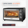 Forno Eletrico Mondial Family II 42L FR-42 127V/60Hz Preto/Inox-ff83dc29-9d4d-465a-a518-c14ca3b32534