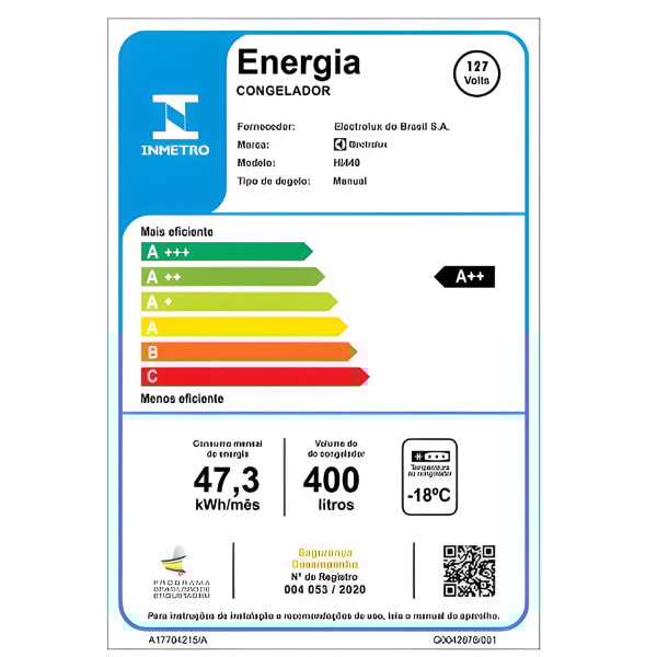 Freezer Electrolux Horizontal 1 Porta 400L Cycle Defrost Inverter uma Porta 127-60 HI440 Branco-745b7362-c935-4d11-83e4-19f96dac8605