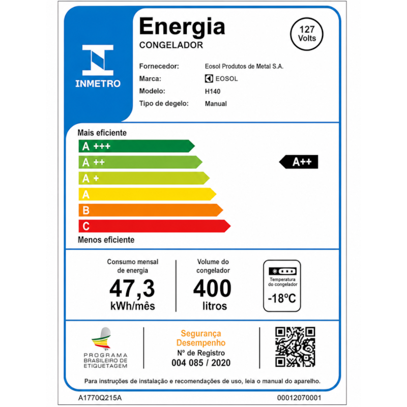 Freezer Electrolux Horizontal 1 Porta 400L Cycle Defrost Inverter uma Porta 127-60 HI440 Branco-6ac5ed64-5c3d-4424-9666-7c2989cb492a