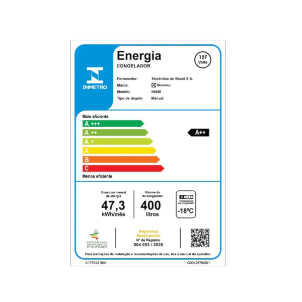 Freezer Electrolux Horizontal 400L Cycle Defrost Inverter uma Porta 127-60 HI440 Branco-4247ab54-fb4e-4d16-9d8d-914884720c86