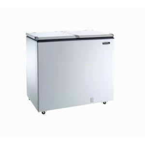 Freezer Esmaltec Horizontal 325L ECH350 127V 2 Portas Branco