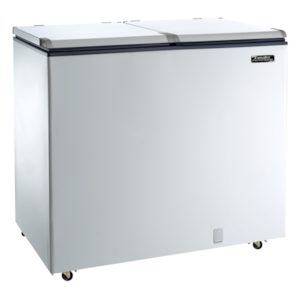 Freezer Esmaltec Horizontal 325L ECH350 127V 2 Portas Branco