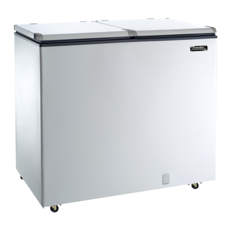 Freezer Esmaltec Horizontal 325L ECH350 127V 2 Portas Branco