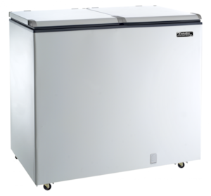 Freezer Esmaltec Horizontal 325L ECH350 127V 2 Portas Branco