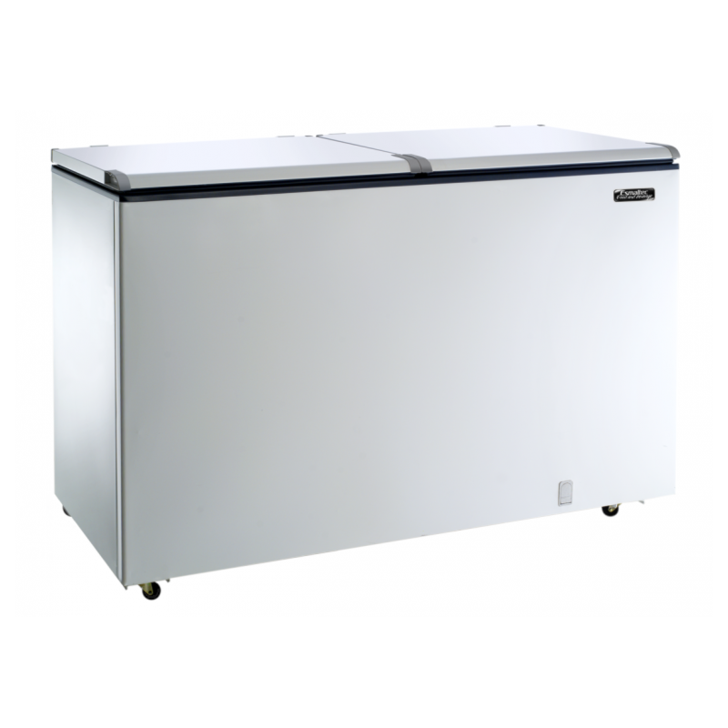Freezer Esmaltec Horizontal 468L ECH500 127V 2 Portas Branco