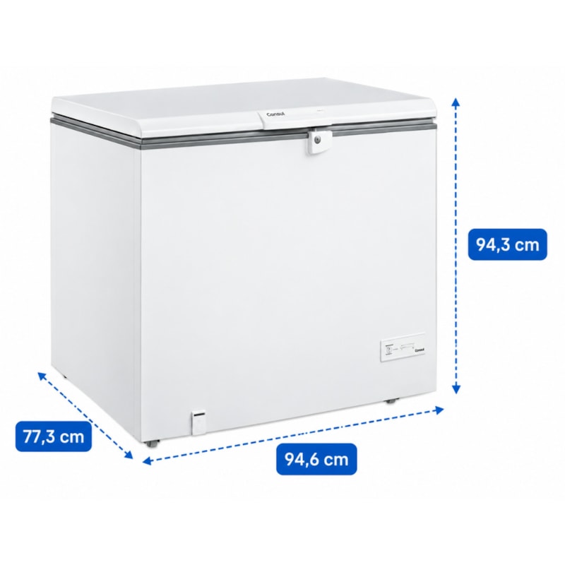 Freezer Horizontal Consul 307L 1 Porta Classe A Branco 127V &ndash; CHA31MBANA-c6422706-f036-4e1e-9b50-2e7397189b55