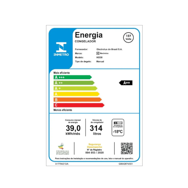 Freezer Horizontal Electrolux 314L 1 Porta Cycle Desfrost Inverter Uma Porta H330 Branco-18d82855-88c9-4ecc-bf57-3c6efe365c26