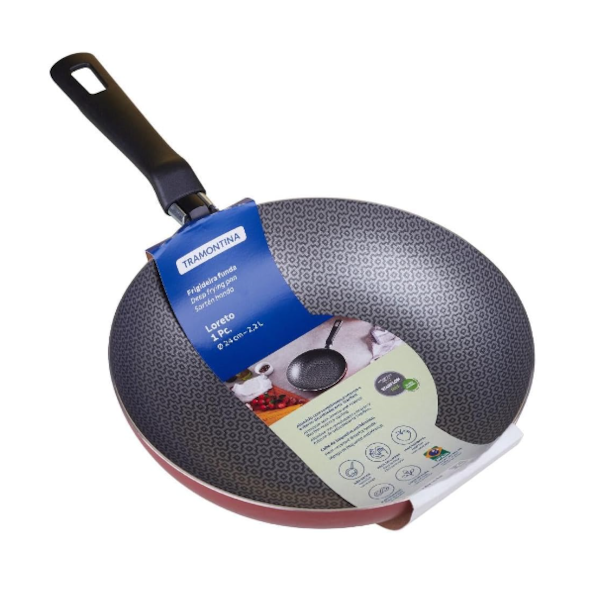 Frigideira Tramontina Funda 24cm 2,2L Antiaderente Loreto Vermelha  -df6f62cd-3e01-4dd7-869e-967d60443608