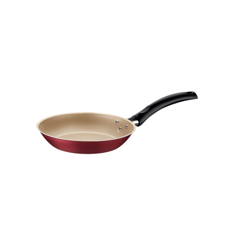 Frigideira Tramontina Turim 24cm 1,4L em Aluminio com Revestimento e Antiaderente Starflon Max Vermelho