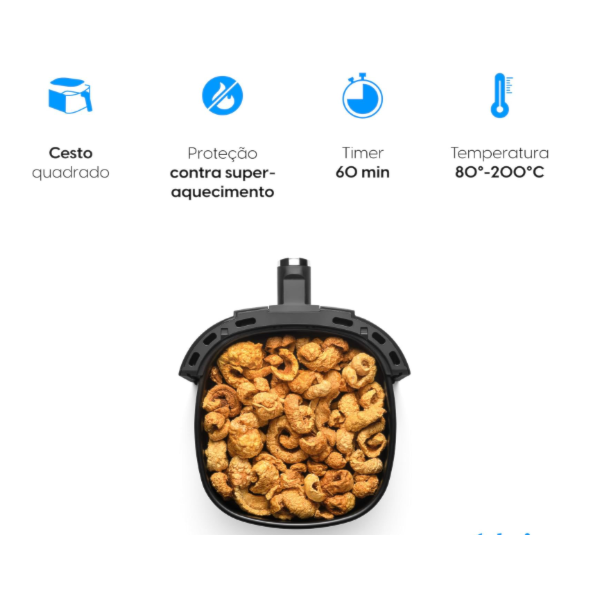 Fritadeira Air Fryer Elgin AFR50 3,5L 127V Preta-7636864f-8fc7-4082-9bb3-06632cefb449