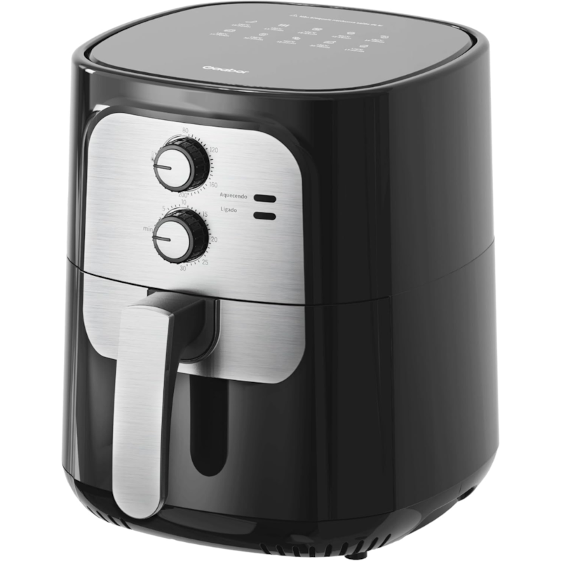 Fritadeira Air Fryer Gaabor 5,5L Vintage 1400W 127V Prata