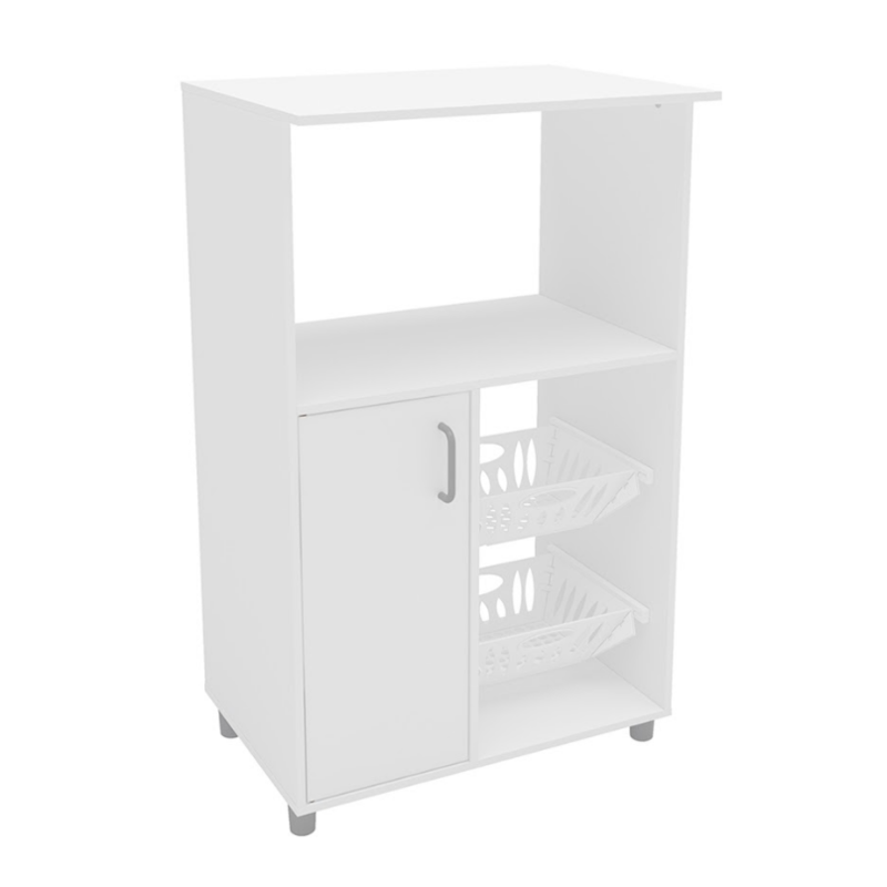 Fruteira Politorno Confins 1 Porta 2 Cestos e Nicho Para Micro-ondas MDP Branco-9afadf45-6c84-47d1-9e8d-5b8e367353dd