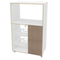 Fruteira Politorno Confins 1 Porta 2 Cestos e Nicho Para Micro-ondas MDP Branco-9cb71899-ff71-48f0-ac52-09370870df79