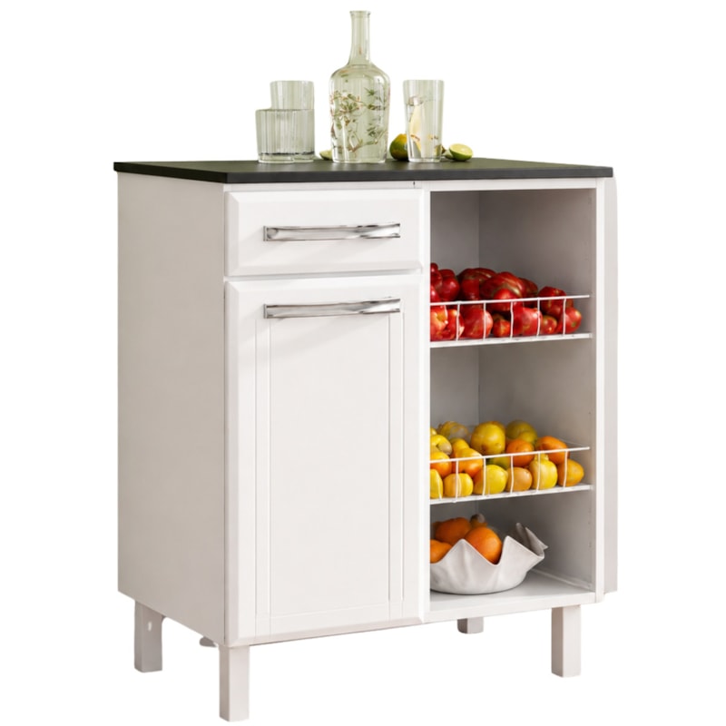 Fruteira Telasul Esmeralda 70cm 1 Porta Media e 1 Gaveta-82d17875-0260-42c1-850b-a6c293681245