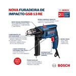 Furadeira de Impacto Bosch 12 GSB 13 RE 750W 127V
