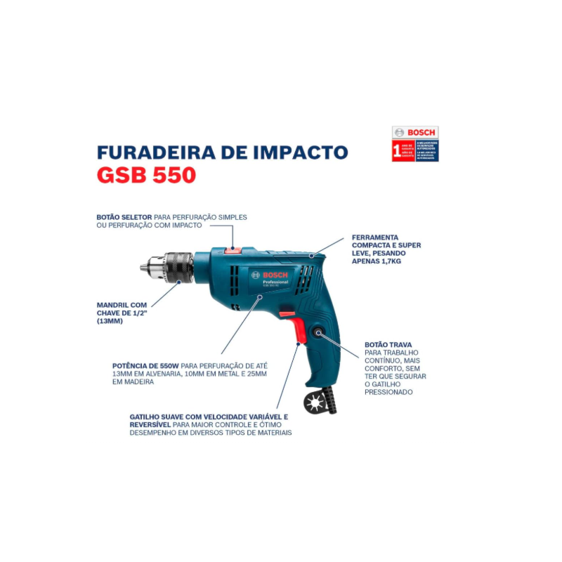 Furadeira de Impacto Bosch GSB 550 RE 550W 127V com 14 Acessorios-4471e1eb-0b61-4c16-be25-03281f31e050