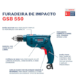 Furadeira de Impacto Bosch GSB 550 RE 550W 127V com 14 Acessorios-6c80fcaf-a8bc-438e-bd1c-383d18153263