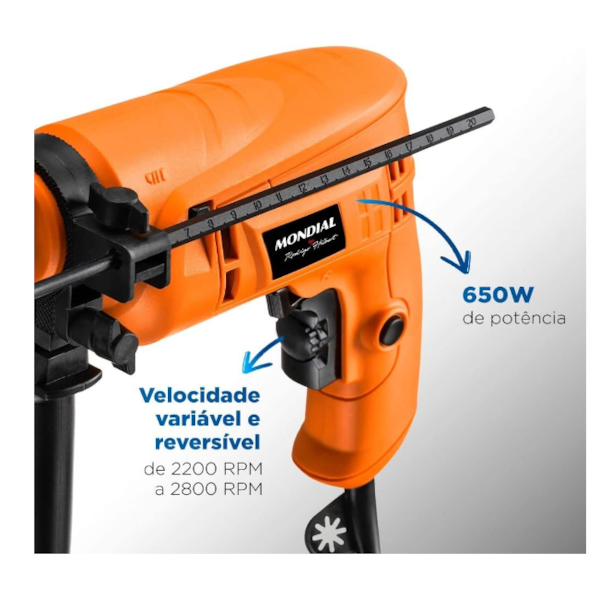 Furadeira de Impacto Mondial FI-RH-01M 127V/60HZ Laranja-6609660a-b9b4-4ab8-b988-433db765711d
