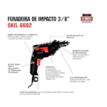 Furadeira de Impacto Skil 6602 2 Velocidades 127V