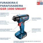 Furadeira e Parafusadeira Bosch GSR 1000 Smart