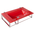Gabinete de Vidro Astra William 71X46cm com Sifao Vermelho
