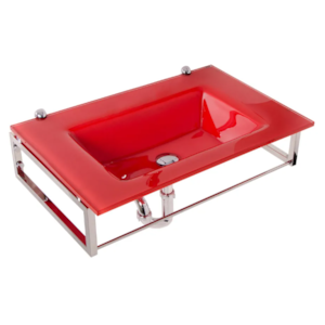 Gabinete de Vidro Astra William 71X46cm com Sifao Vermelho