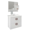 Gabinete para Banheiro Suspenso MGM Lirio 59CM 1 Porta 1 Gaveta com Espelheira e Lavatorio Branco-dc2f43fe-5956-4523-82ec-f0f74fb7babb