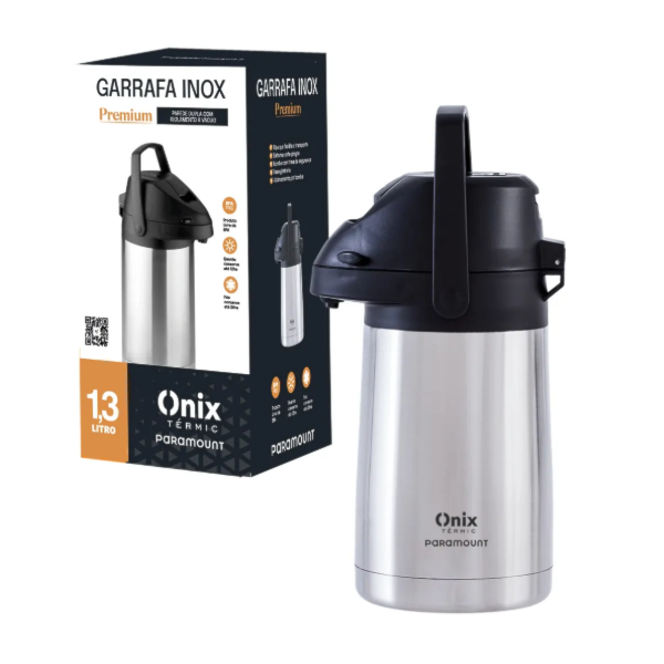 Garrafa Termica Paramount Premium 1,3L Inox-b3f3483a-1b2b-4be6-9e9c-8e05c32f5532