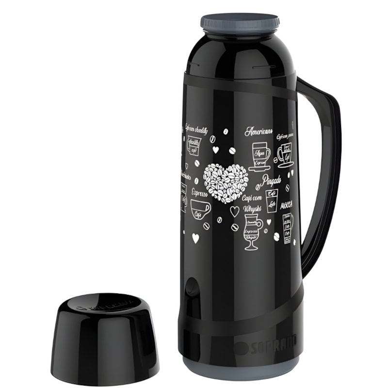 Garrafa Termica Soprano Cristal 1L Preta Decorada Cafe-a6346d6b-6d96-44c8-a1b4-4d1a656f2a51