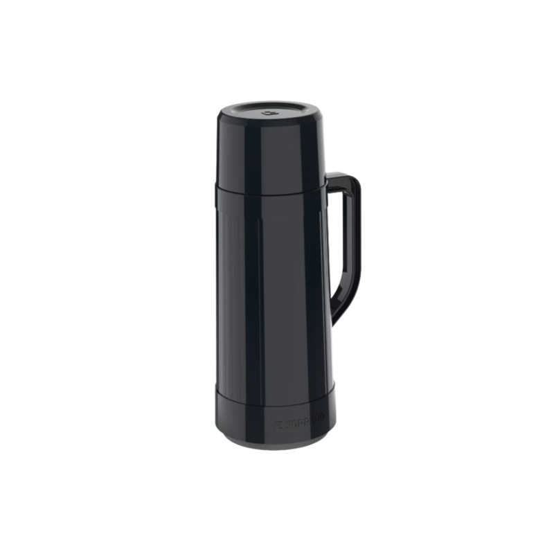 Garrafa Termica Soprano Topazio 1L Preto