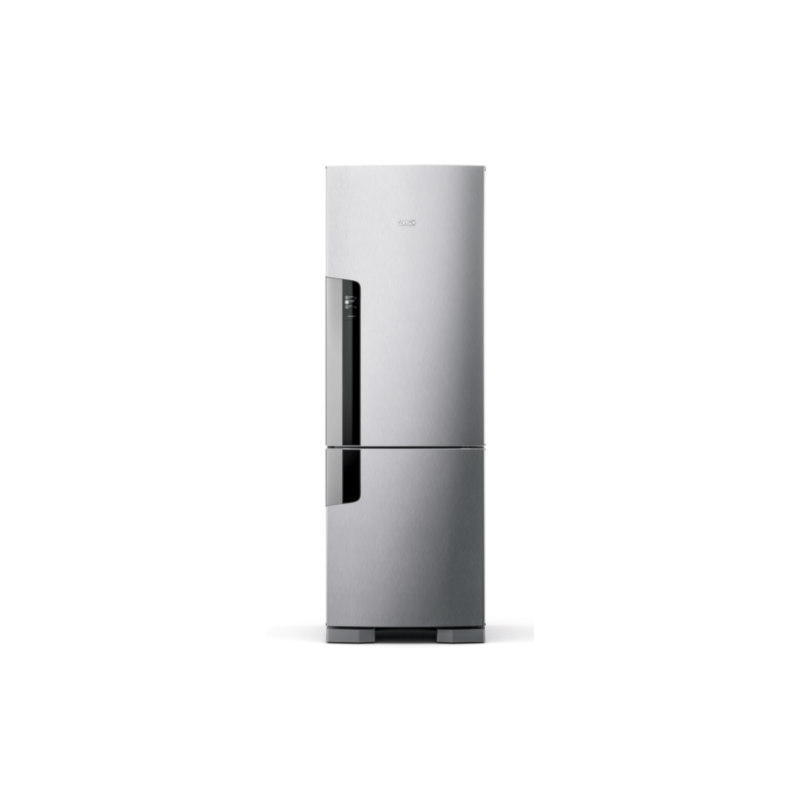 Geladeira Consul Frost Free Duplex 397L Evox 127V Classe A Platina
