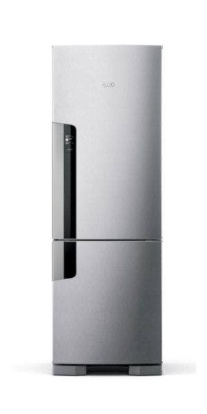 Geladeira Consul Frost Free Duplex 397L Evox 127V Classe A Platina