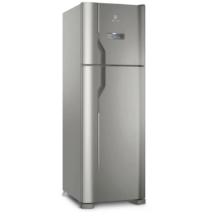 Geladeira Electrolux 371L Frost Free Duplex DFX41 Inox com Turbo Congelamento e Painel Externo 127V