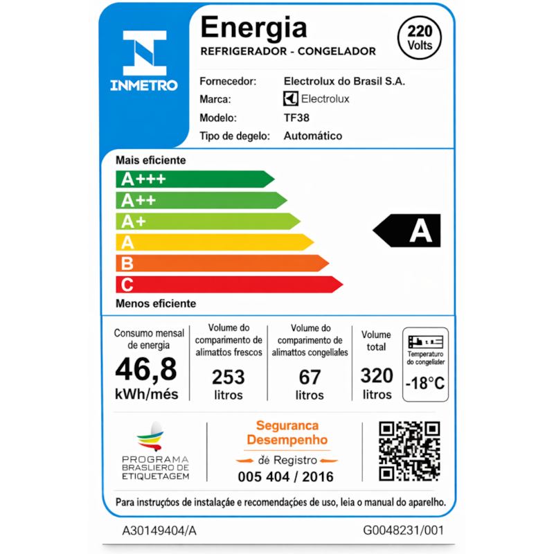 Geladeira Electrolux Frost Free 320L Duplex TF38 127V-60 Branco-57235996-dd26-49bd-98ae-9db12774c0f4