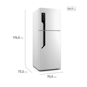 Geladeira Eletrolux Frost Free 431L Efficient Autosence DupLex TF70 127-60 Branca