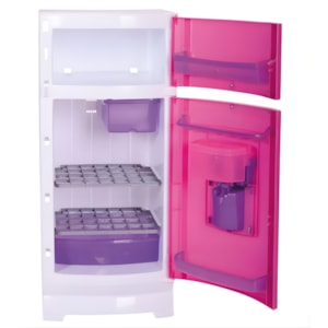 Geladeira Infantil Magic Toys Pink com Acessórios